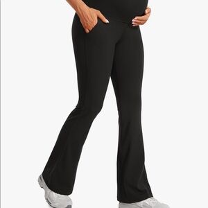 CRZ YOGA Butterluxe Maternity Flare Leggings with Pockets, size medium